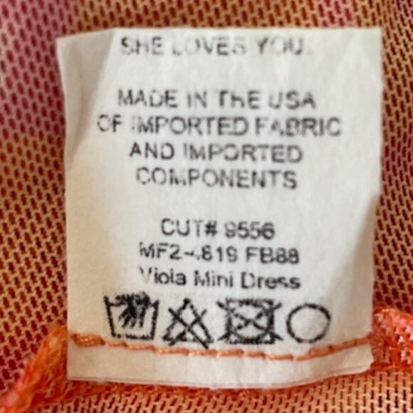 SHOW ME YOUR MUMU Viola Coral Mini Dress M - Picture 14 of 17